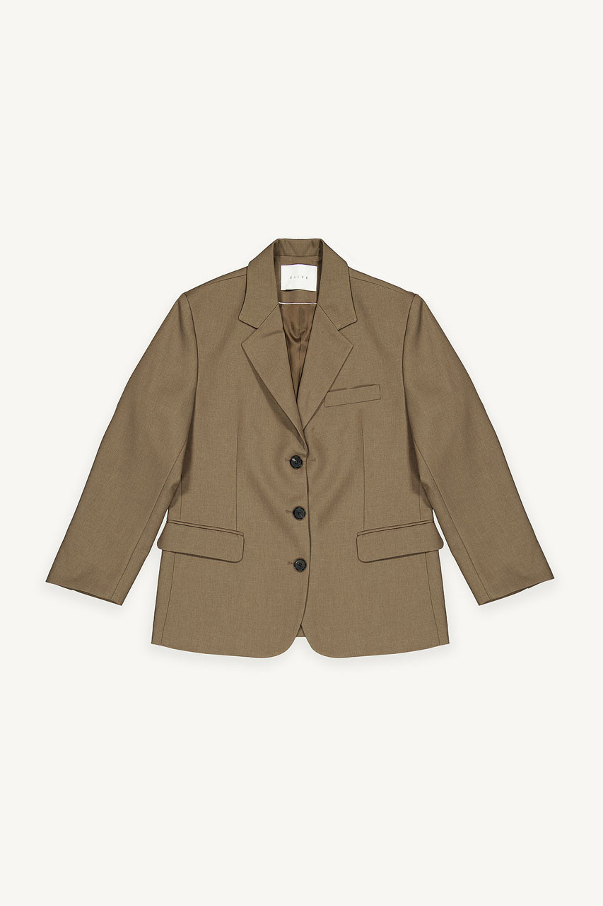 Hana Structured Jacket, Brown
