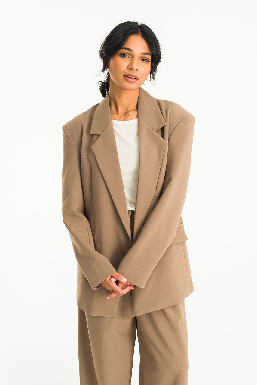 Yoni Loose Jacket, Beige