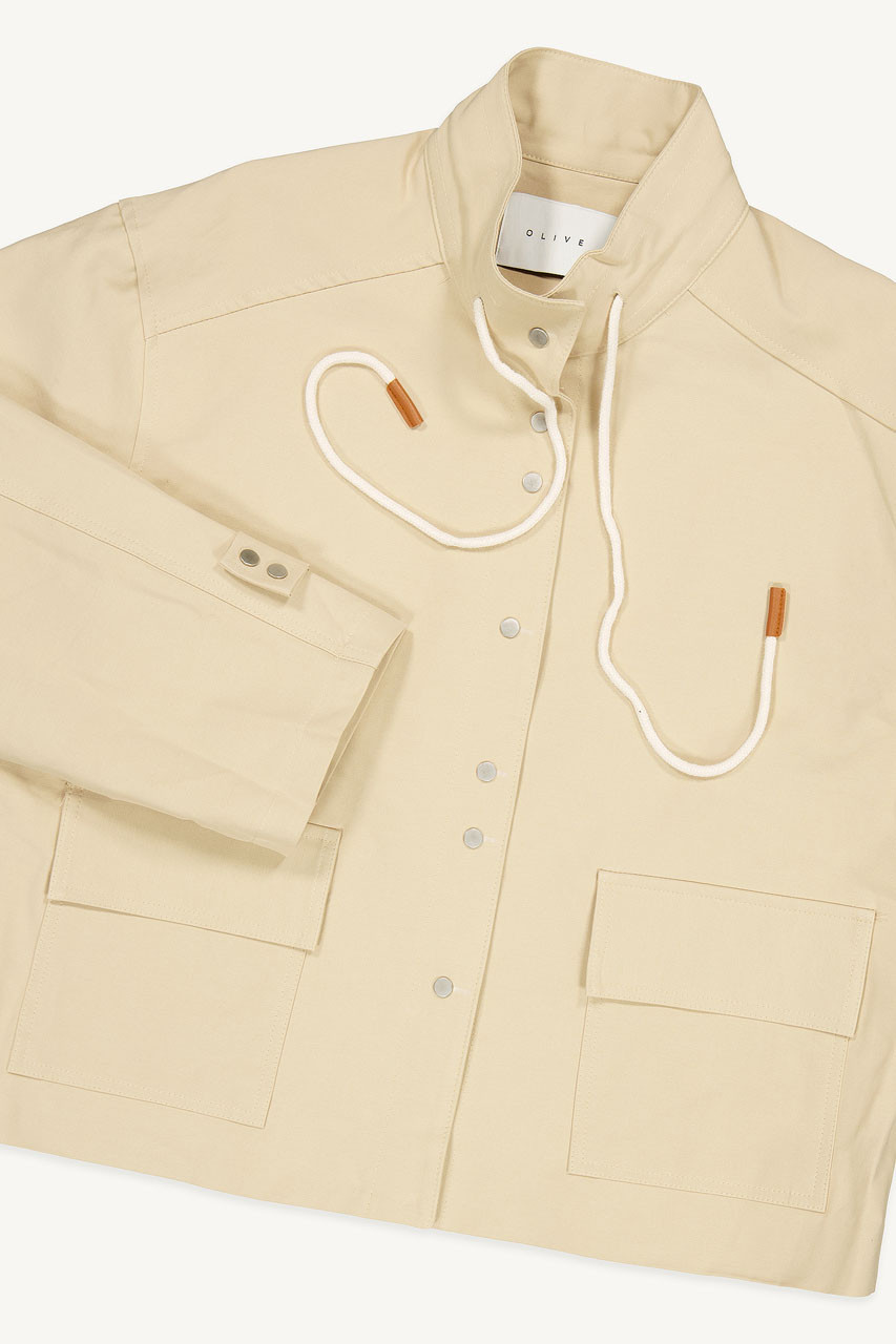 Soya Cotton Field Jacket, Beige