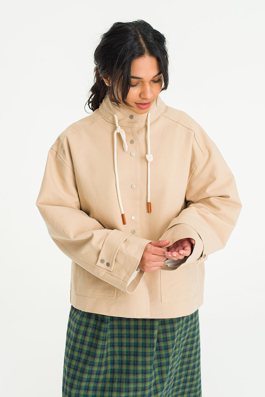 Soya Cotton Field Jacket, Beige