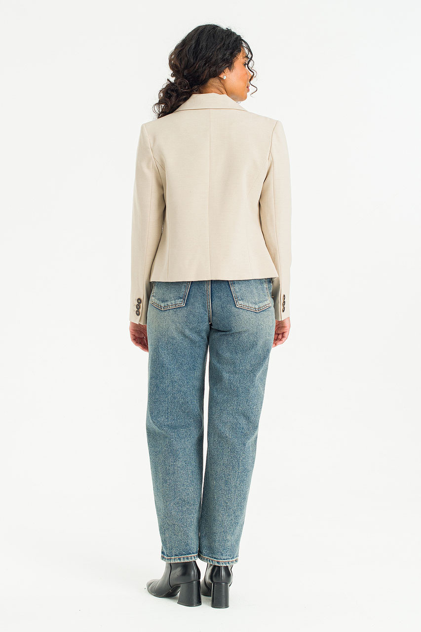 Mya Crop Jacket, Beige