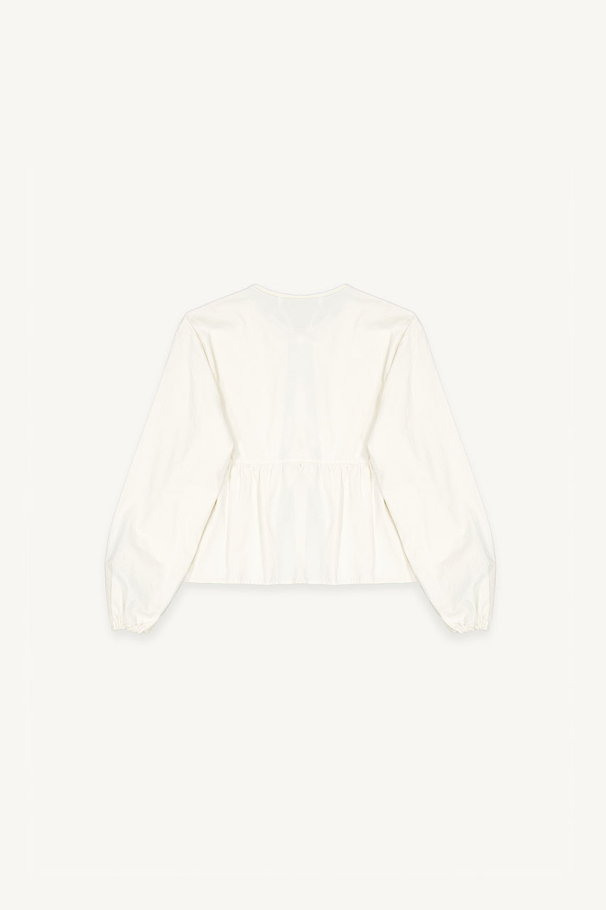 Takako Ribbon Blouse, Ivory