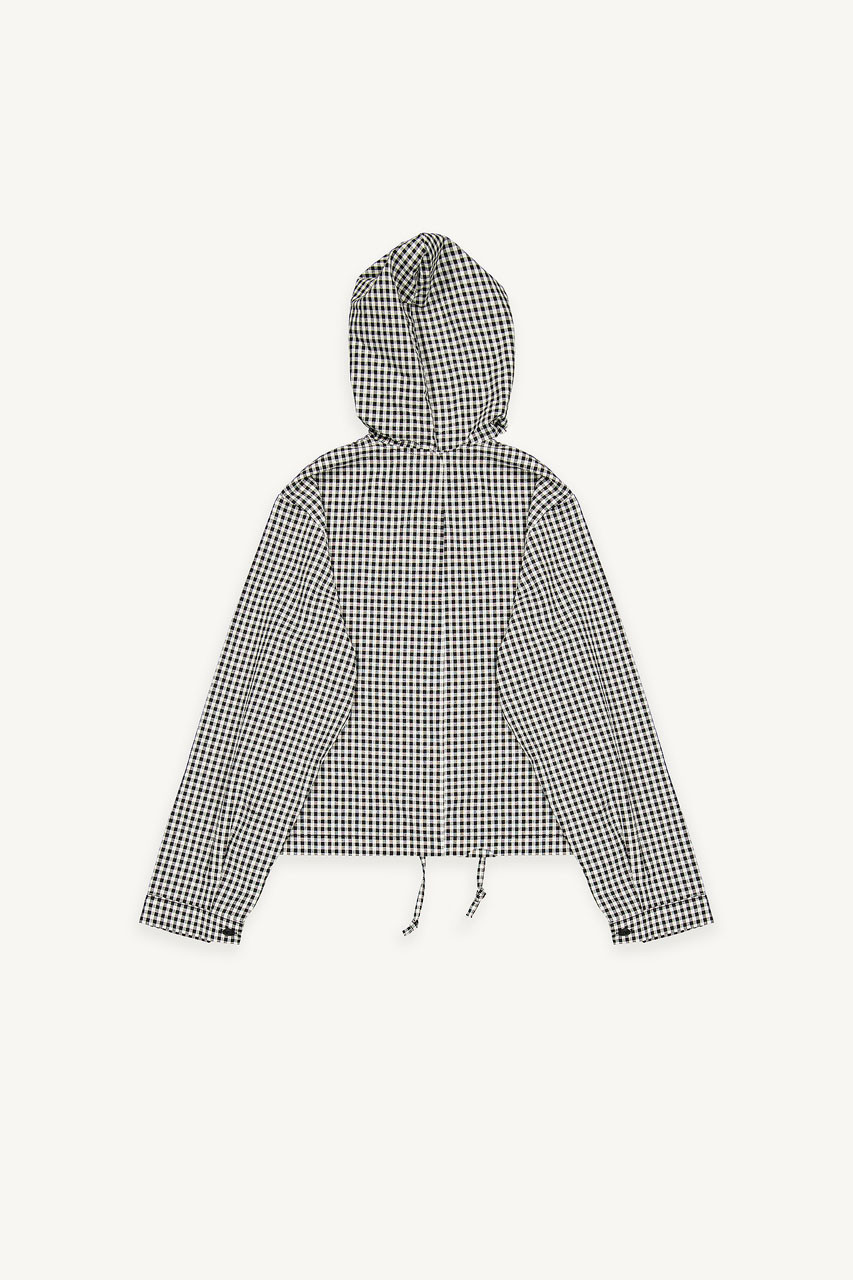 Maple Gingham Hood, Black
