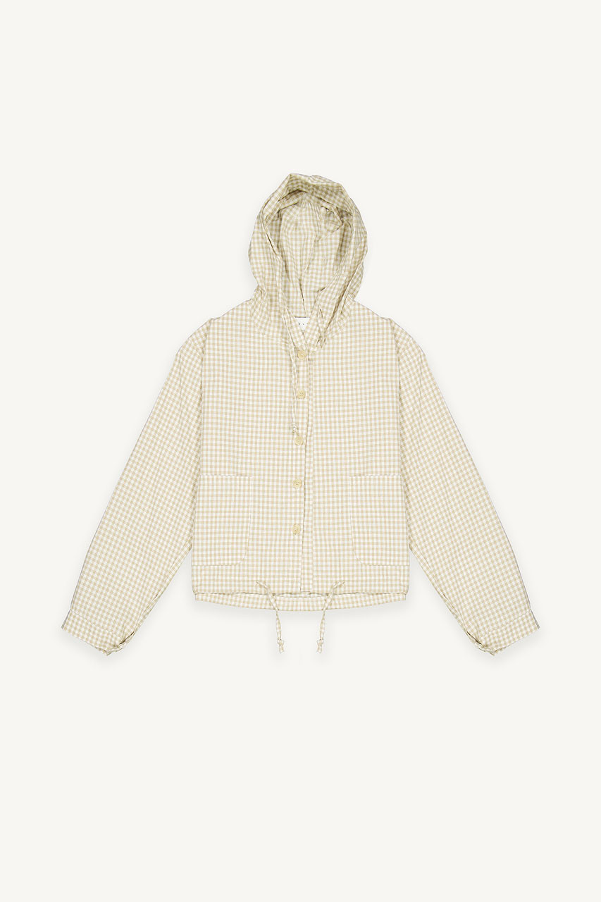 Maple Gingham Hood, Beige
