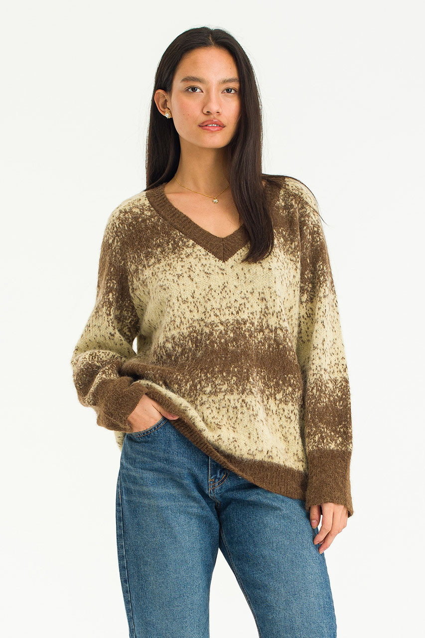 Blushed Gradation Jumper, Butter