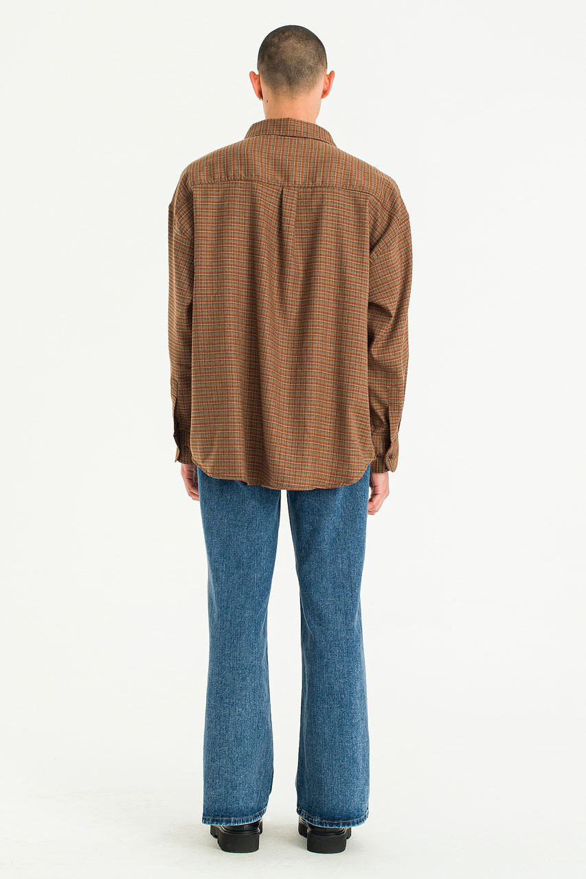 Menswear | Wide Bootcut Jeans, Mid Blue 