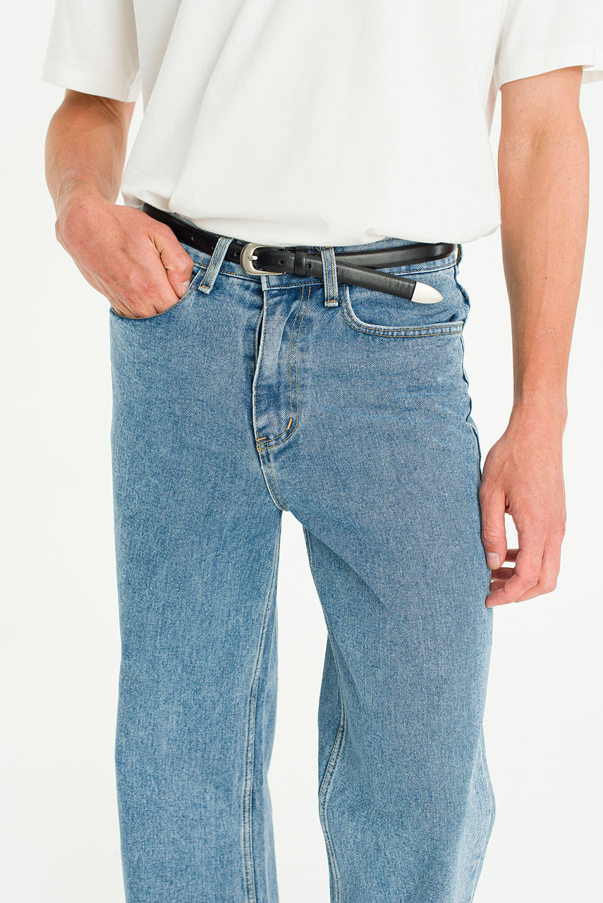 Menswear | Wide Bootcut Jeans, Light Blue