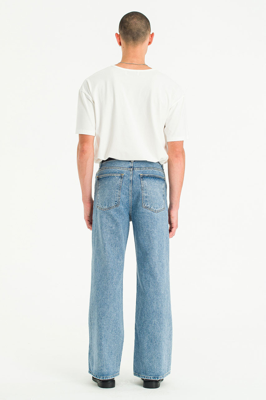 Menswear | Wide Bootcut Jeans, Light Blue