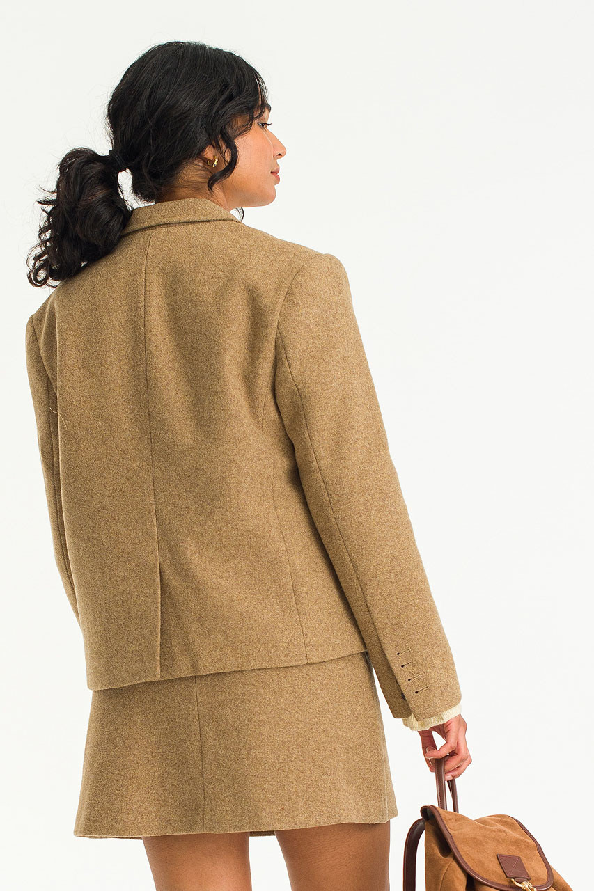 Noten Wool Blend Jacket, Beige