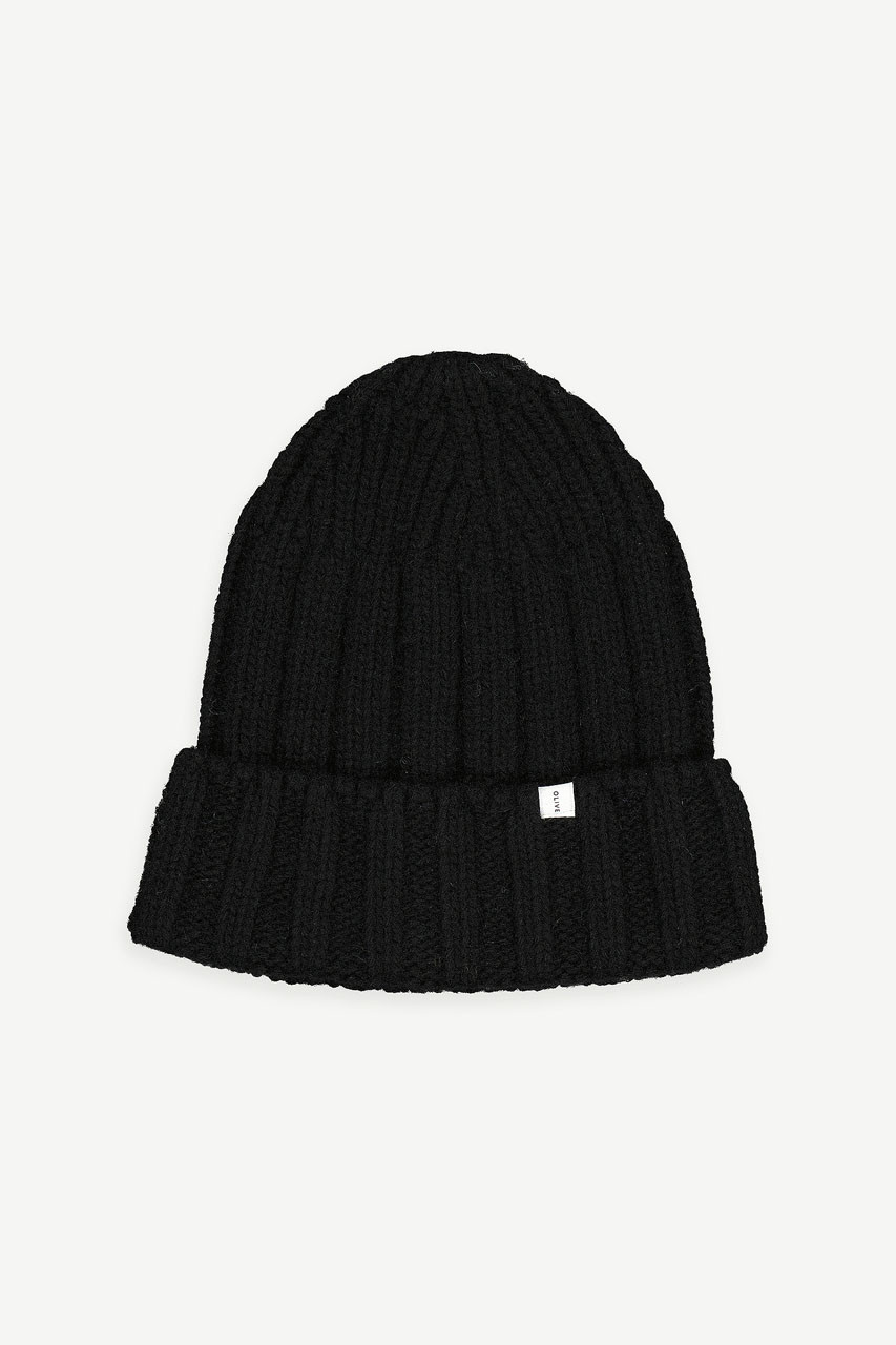 Aki Wool Beanie, Charcoal