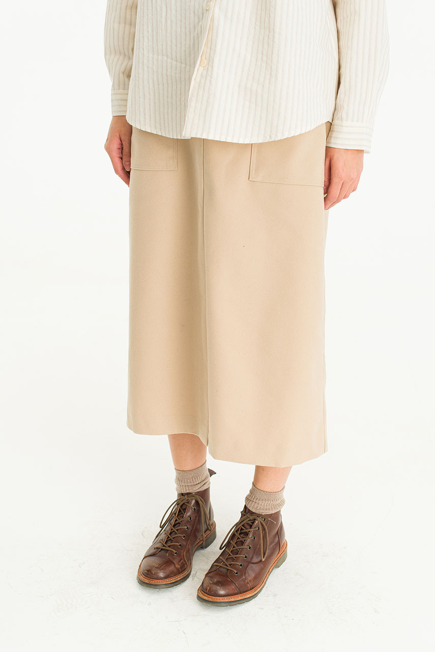 Hanako Cotton Skirt, Beige