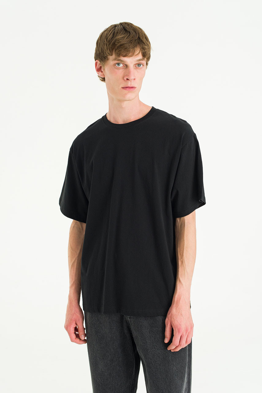 Menswear | Pale Short Sleeve Tee, Black