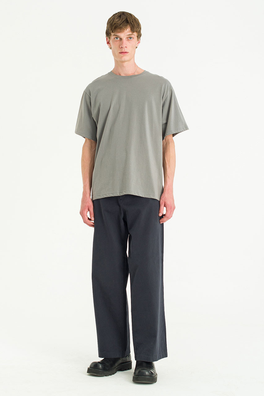 Menswear | Pale Short Sleeve Tee, Charcoal 