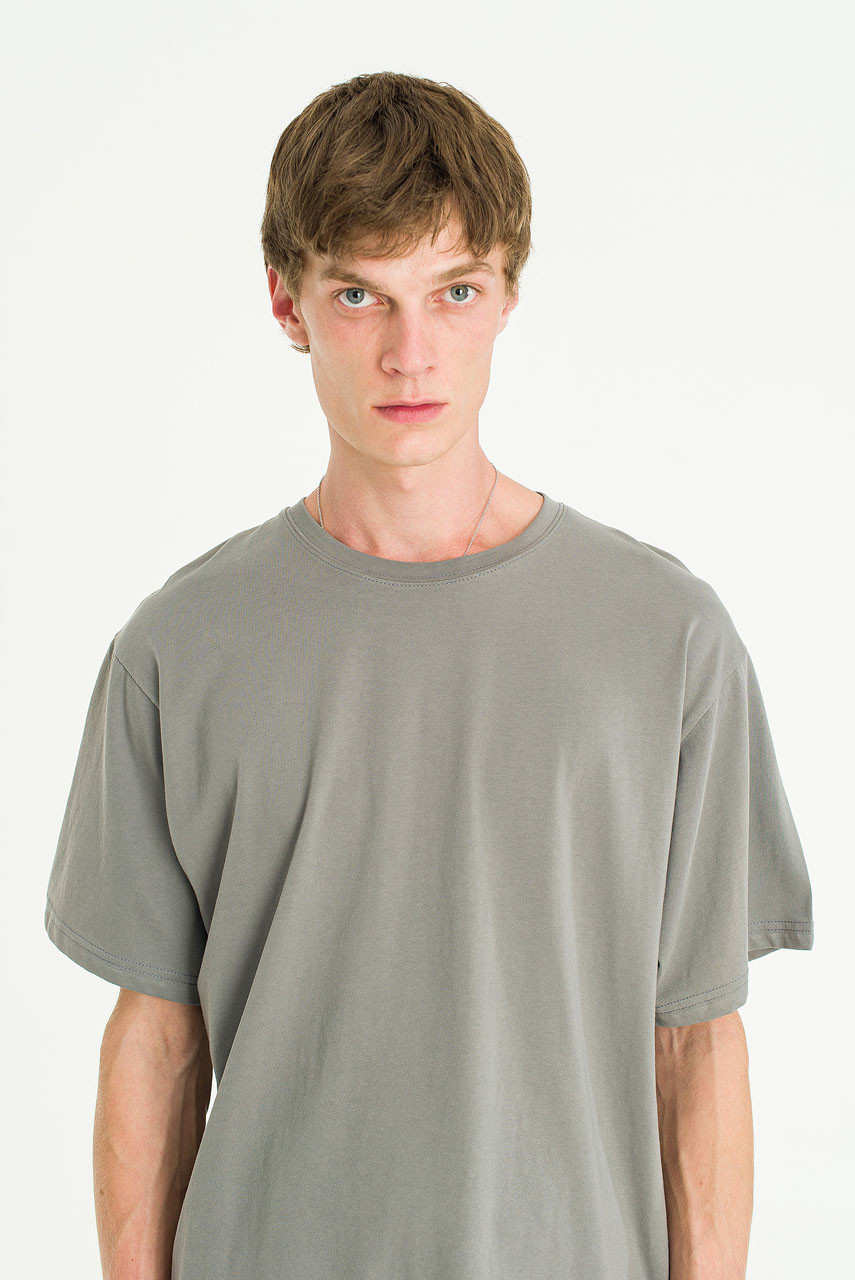 Menswear | Pale Short Sleeve Tee, Charcoal 