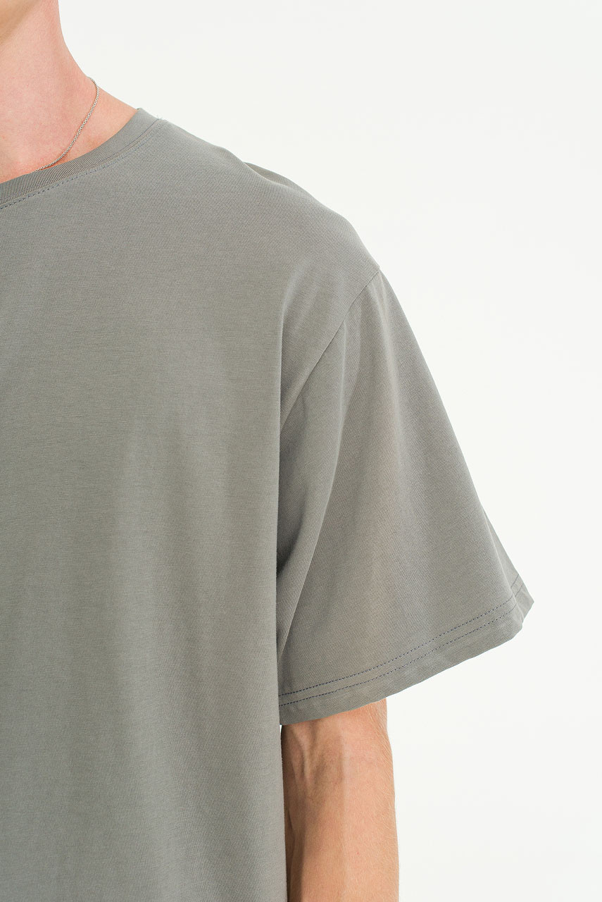Menswear | Pale Short Sleeve Tee, Charcoal 
