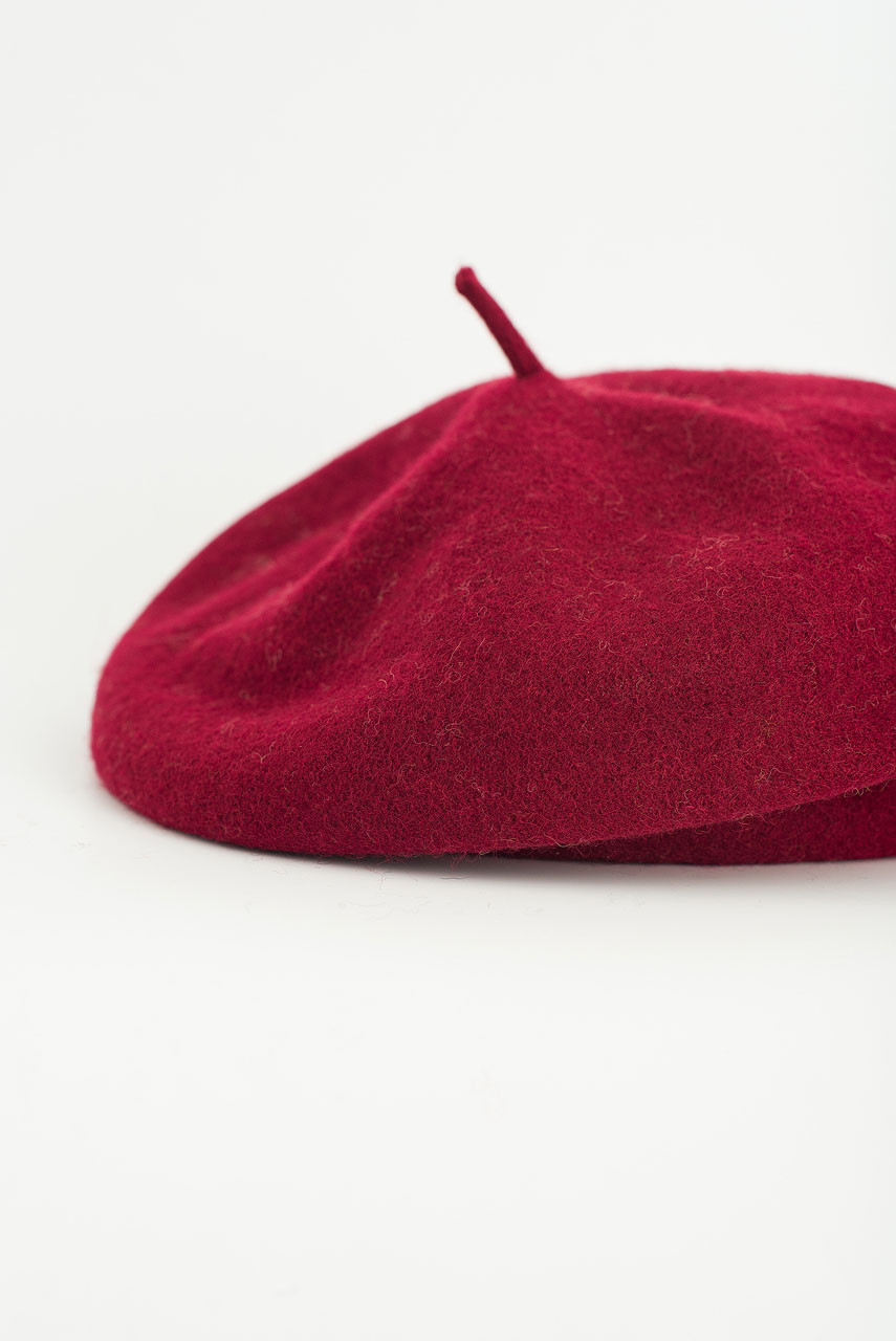 Wool Beret, Wine