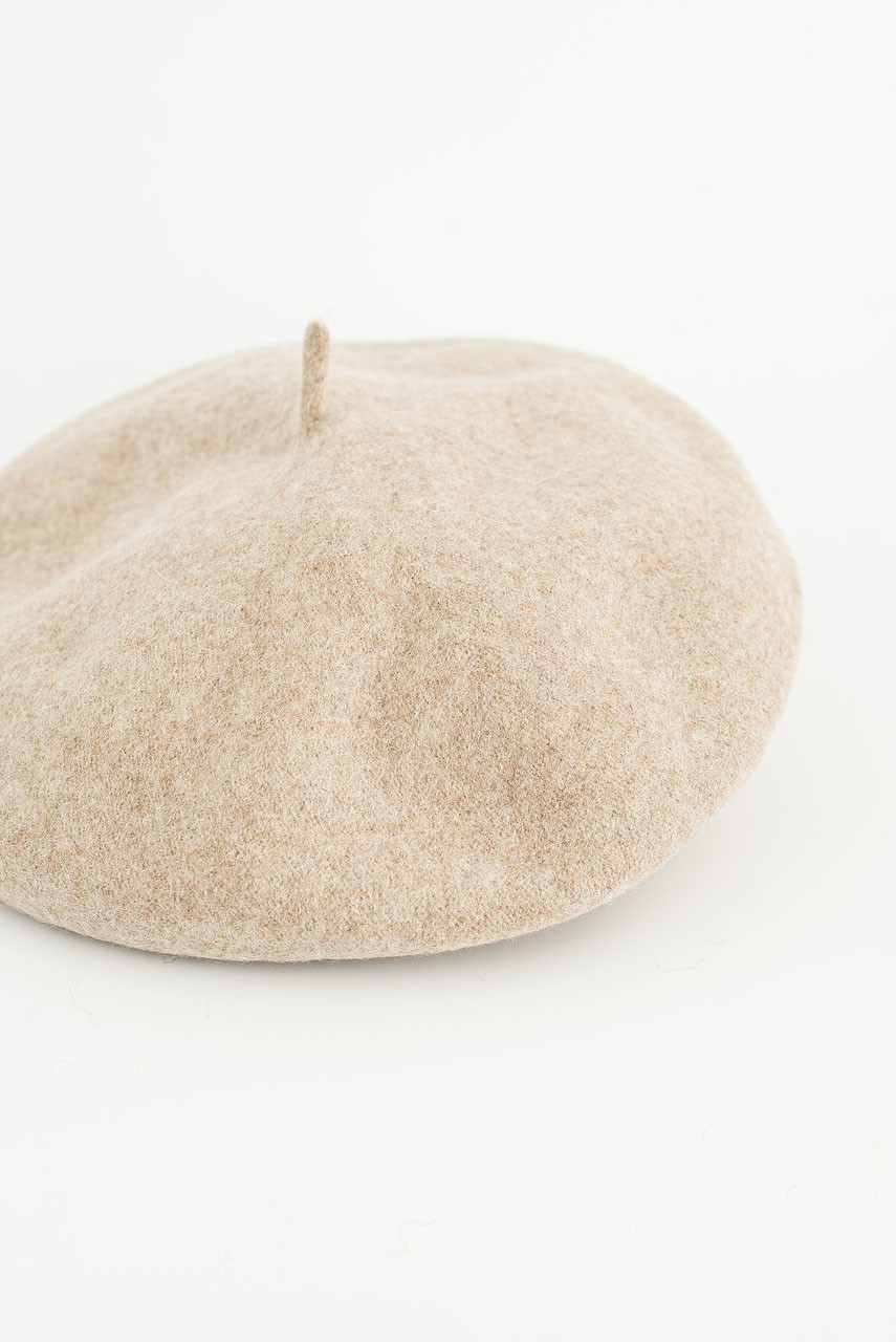 Wool Beret, Oat