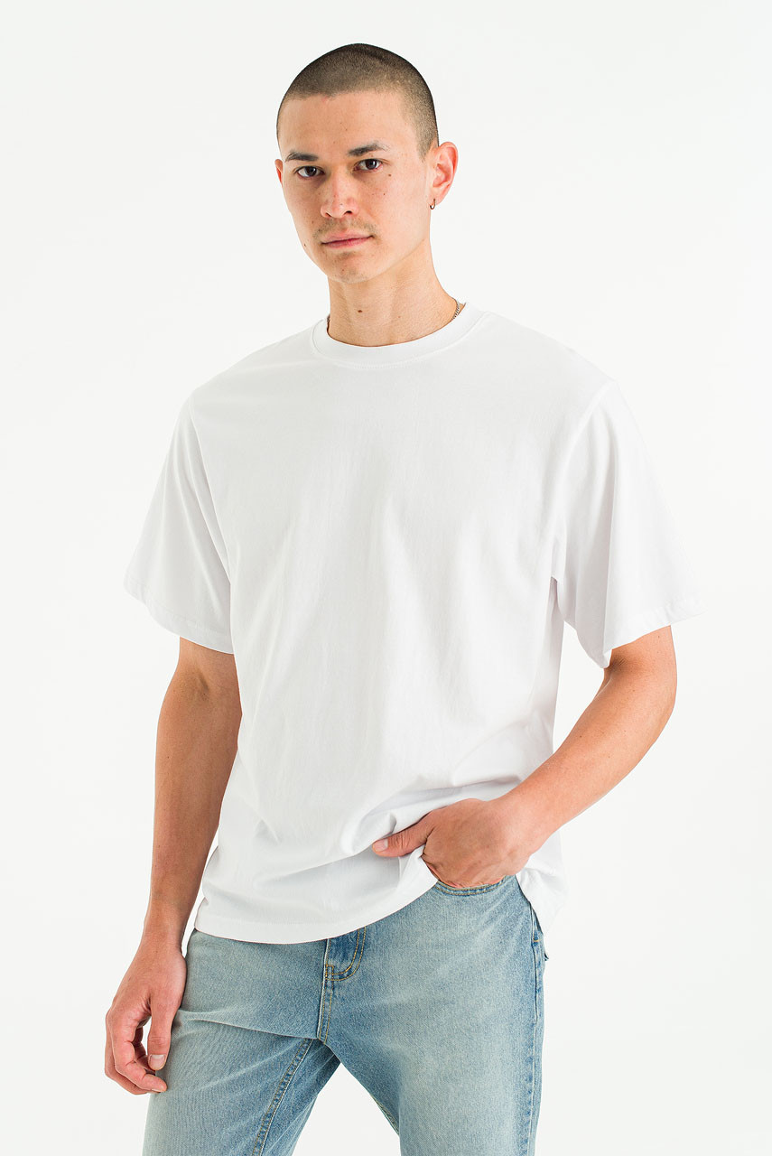 Menswear | Pale Short Sleeve Tee, White