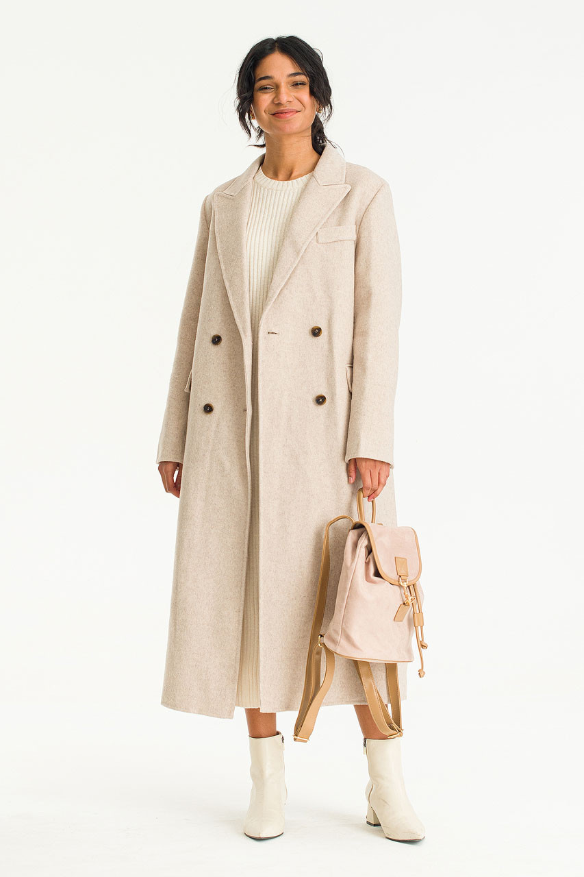 Ella Seamless Coat, Oat