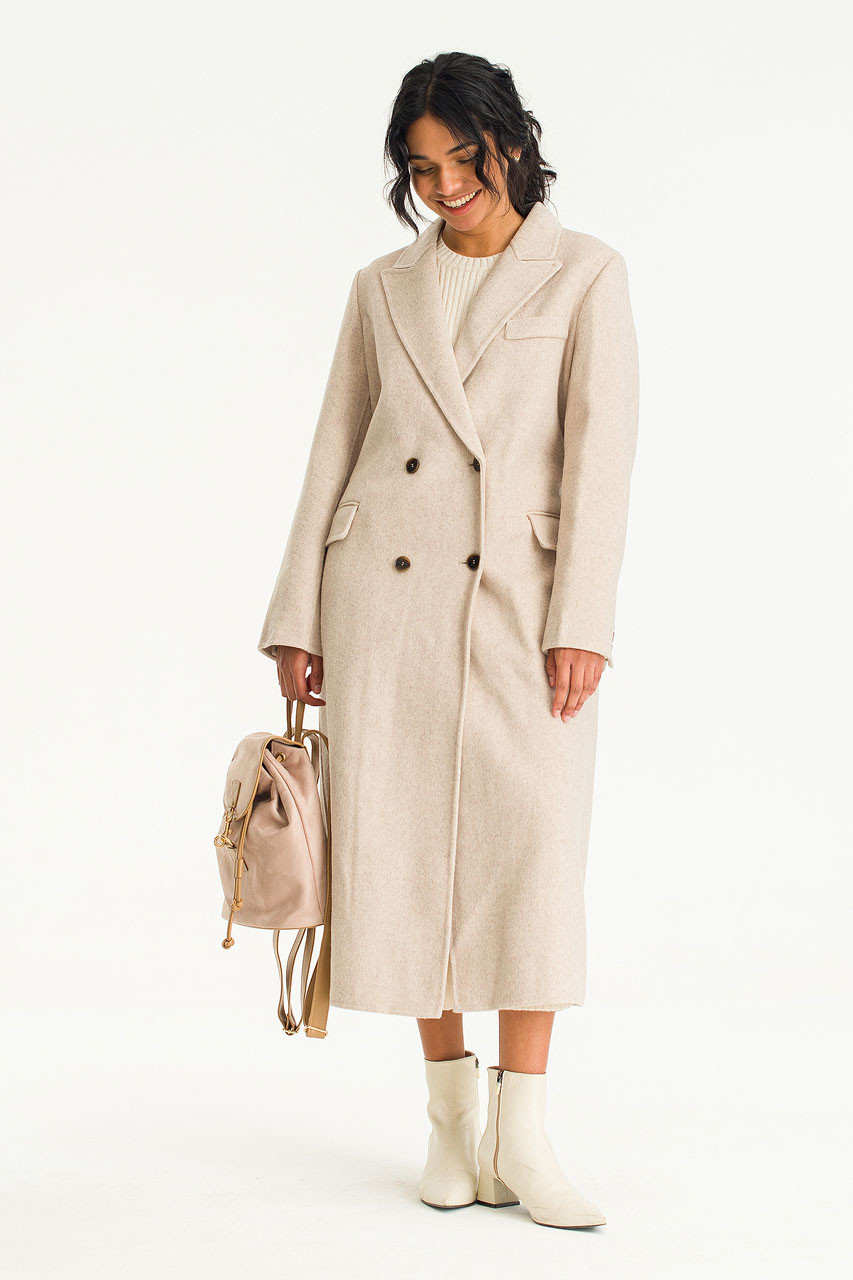 Ella Seamless Coat, Oat