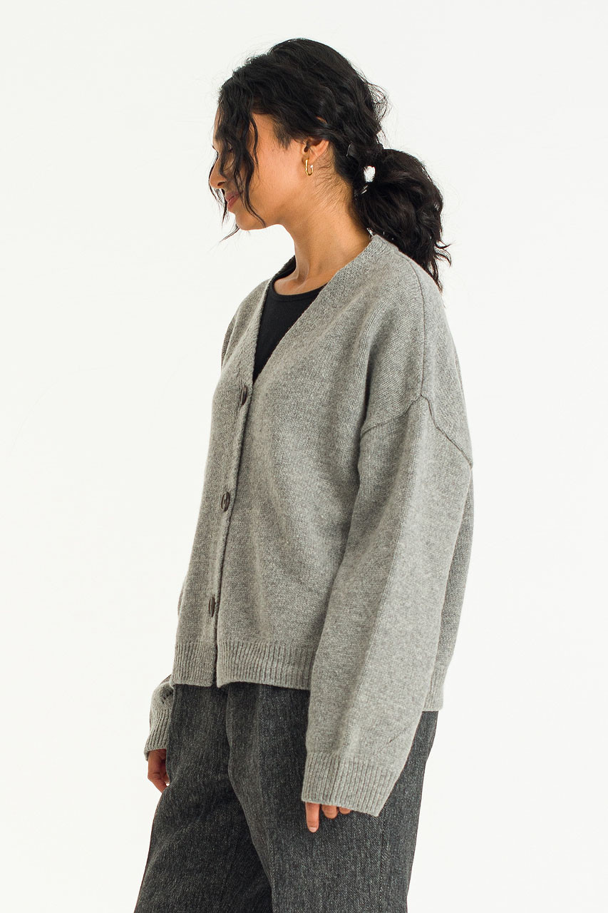 Olivia Chunky Cardigan, Grey