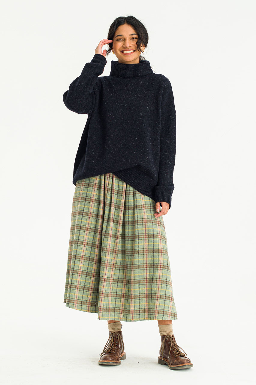 Oversize Roll Neck Jumper, Midnight Navy