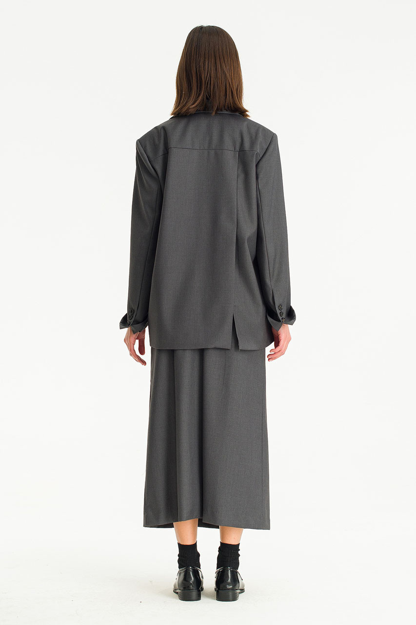 Maya Slit Jacket, Grey