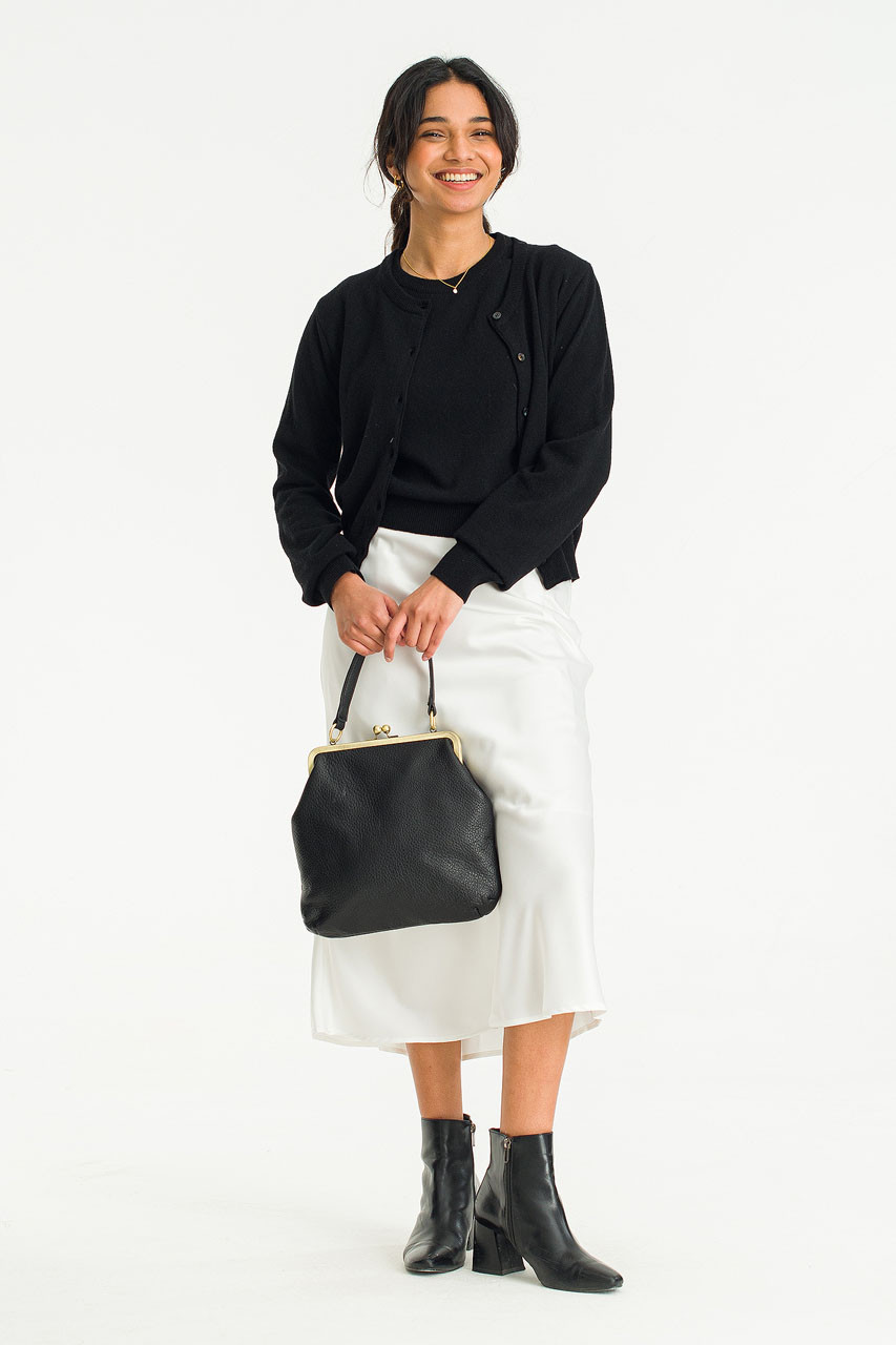 Dolores Jumper Cardigan Set, Black