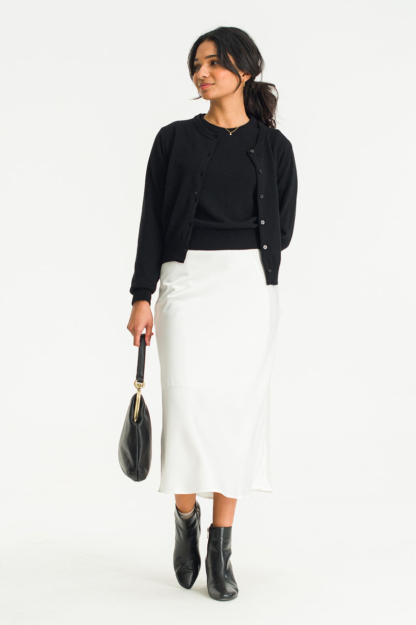 Dolores Jumper Cardigan Set, Black