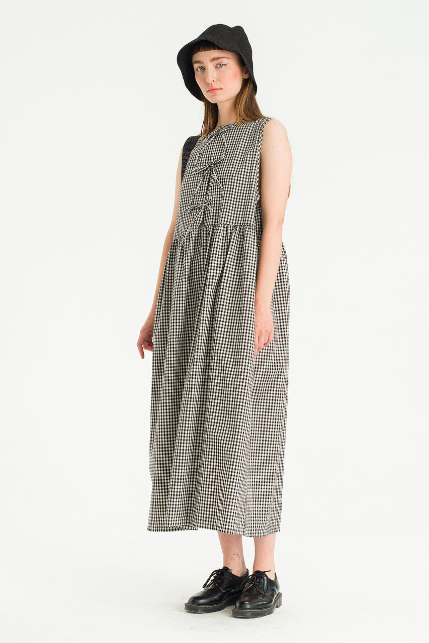 Two Way Faye Ribbon Back Dress, Gingham
