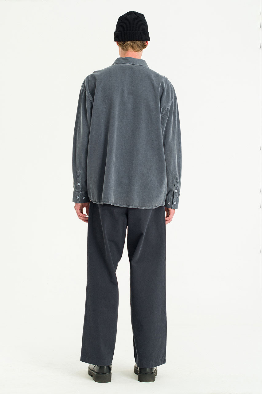 Menswear | Overdyed Shirt, Blue