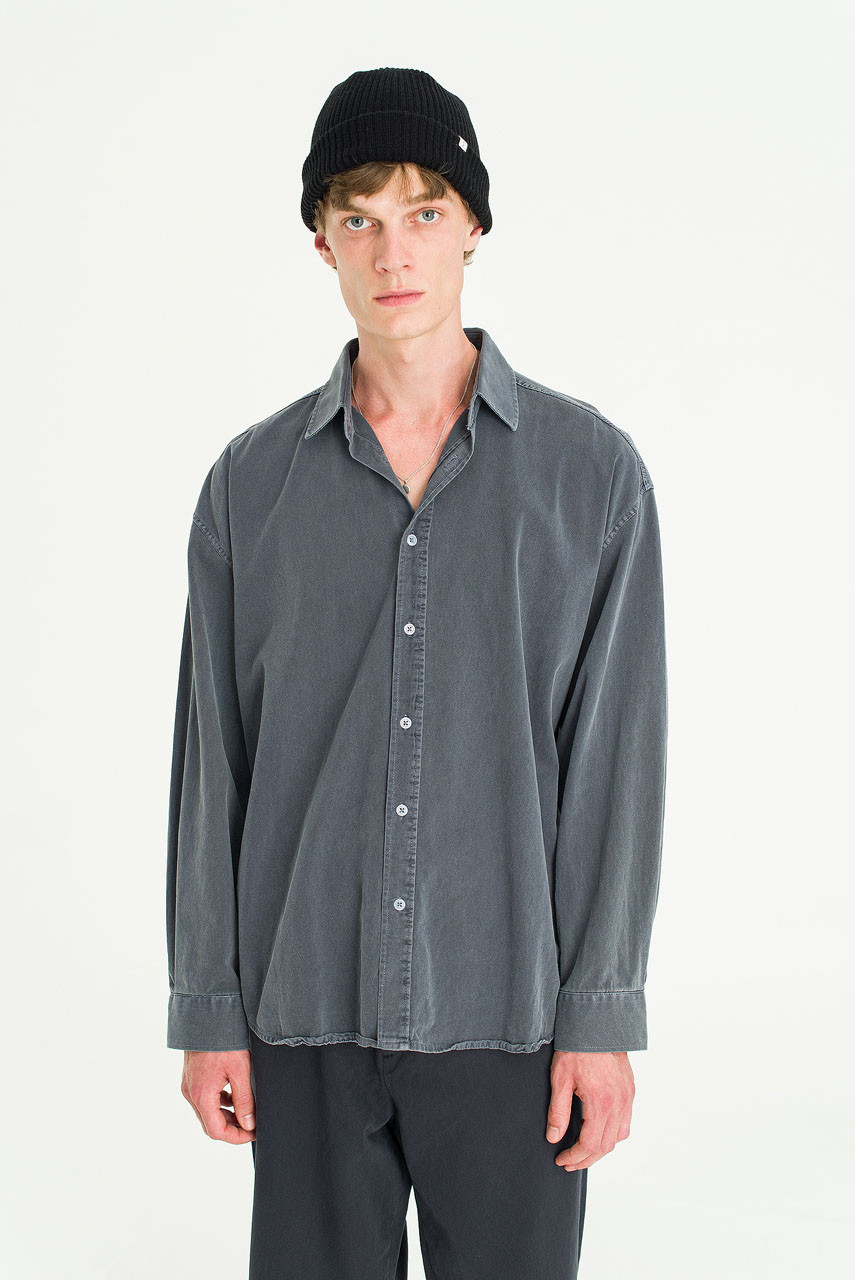 Menswear | Overdyed Shirt, Blue