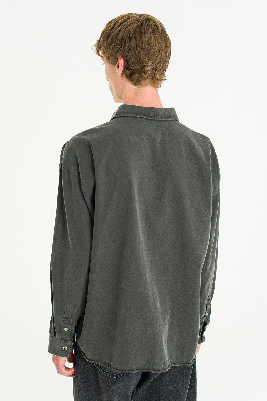 Menswear | Overdyed Shirt, Charcoal 