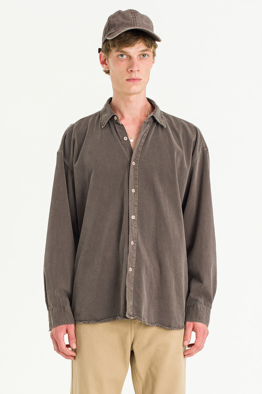 Menswear | Overdyed Shirt, Brown