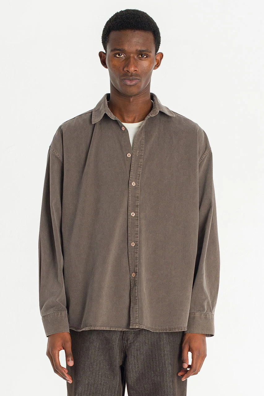 Menswear | Overdyed Shirt, Brown
