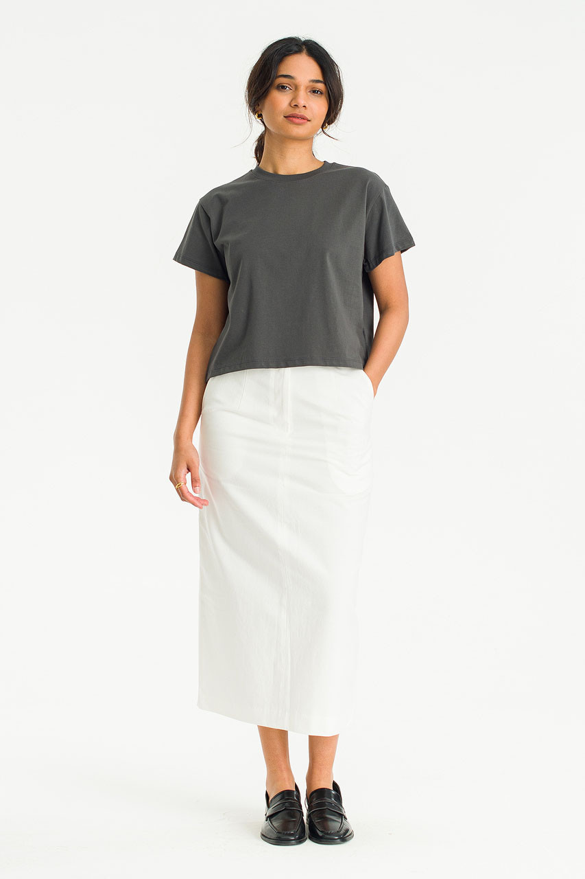 Alice Cotton Skirt, Ivory