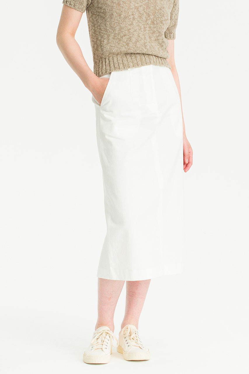 Alice Cotton Skirt, Ivory