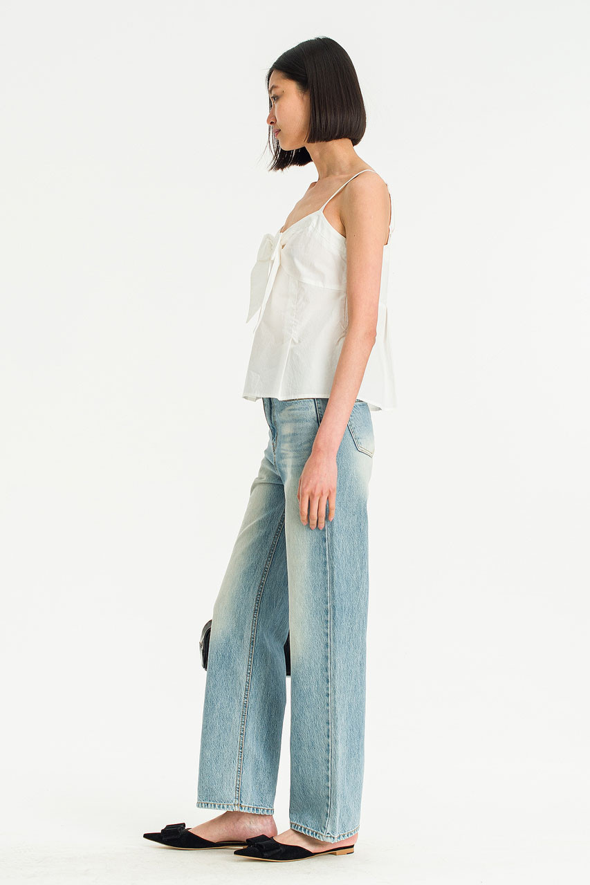 Mizuki Ribbon Cami Top, Ivory