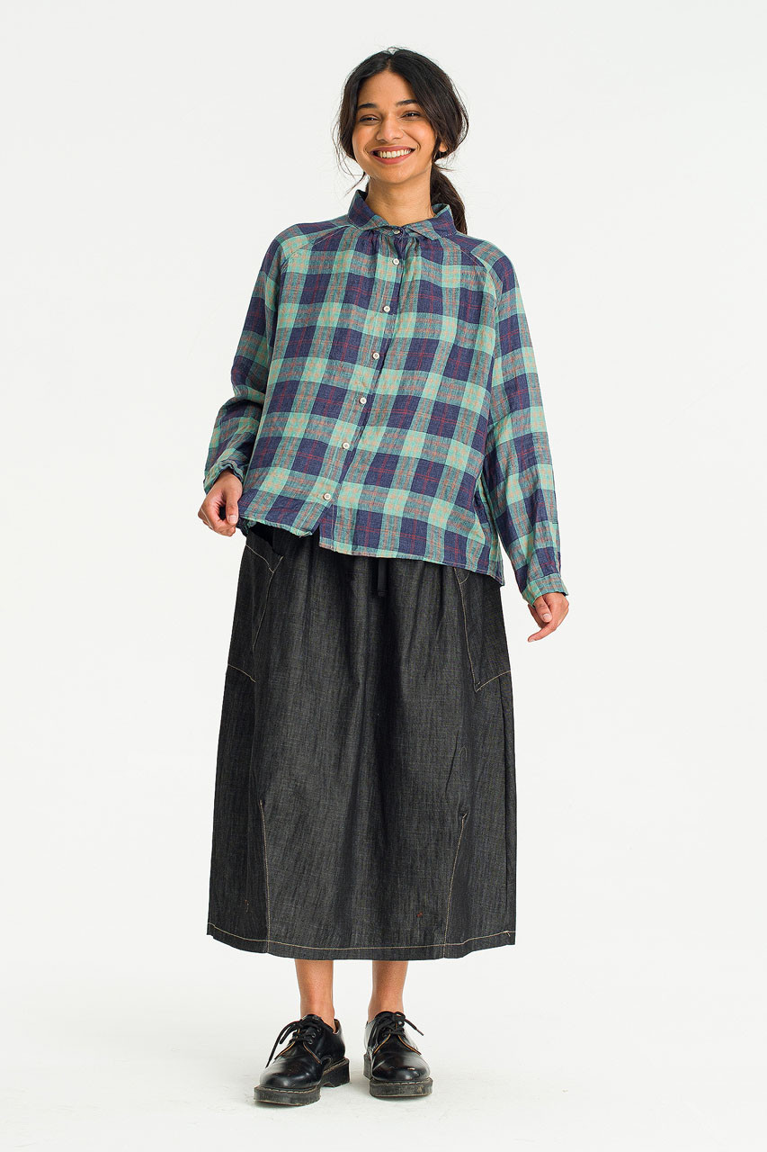 Aoi Waist String Pocket Skirt, Black