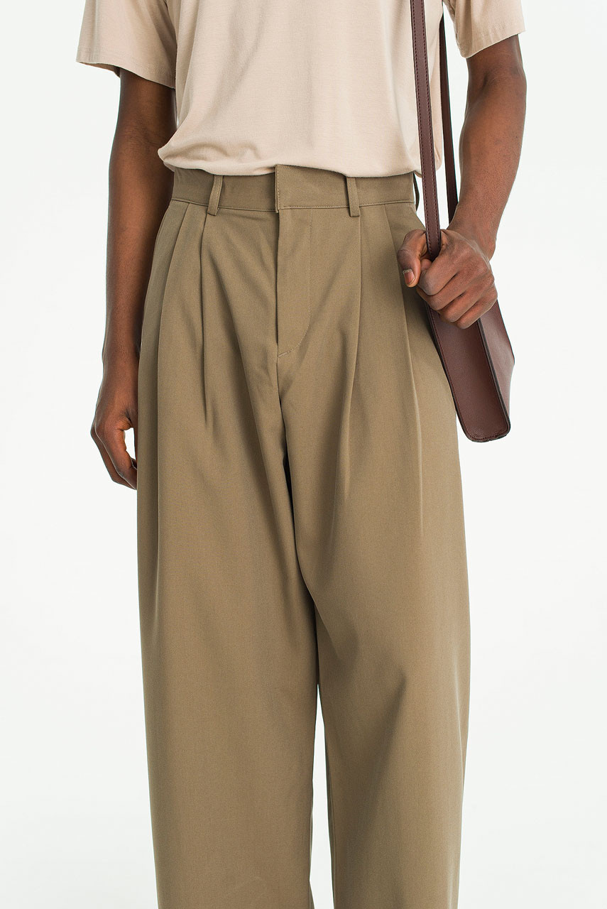 Menswear | Suit Balloon Pants, Beige