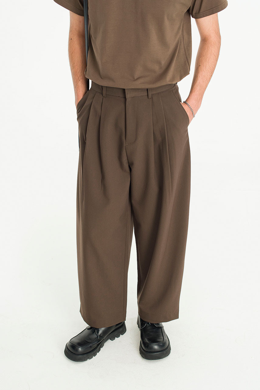 Menswear | Suit Balloon Pants, Brown