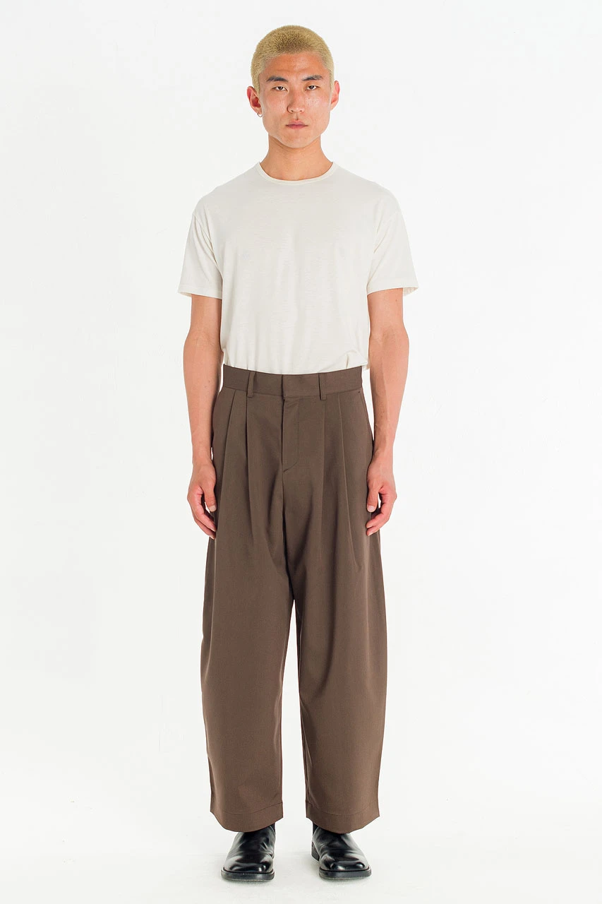 Menswear | Suit Balloon Pants, Brown