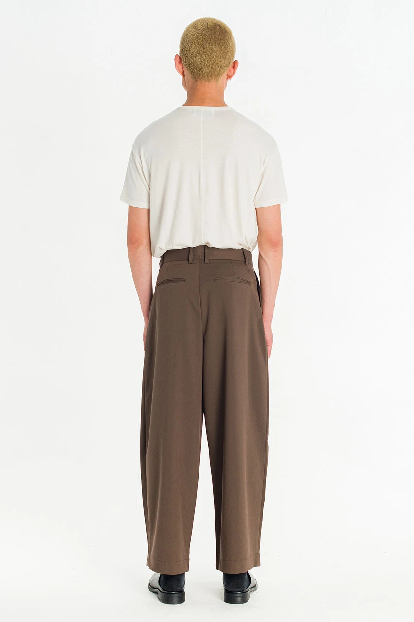 Menswear | Suit Balloon Pants, Brown