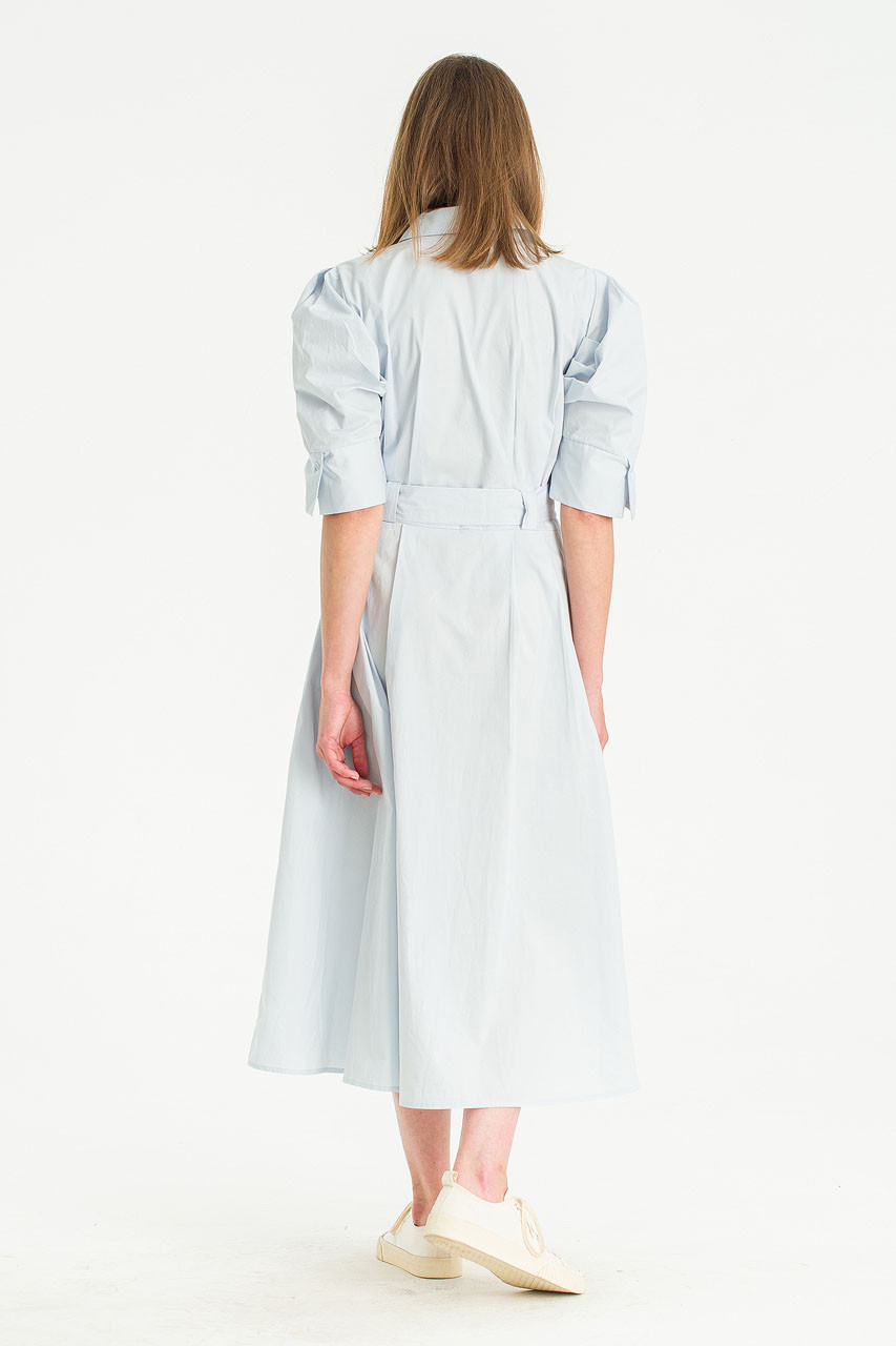 Belmira Puff Sleeve Shirt Dress, Blue