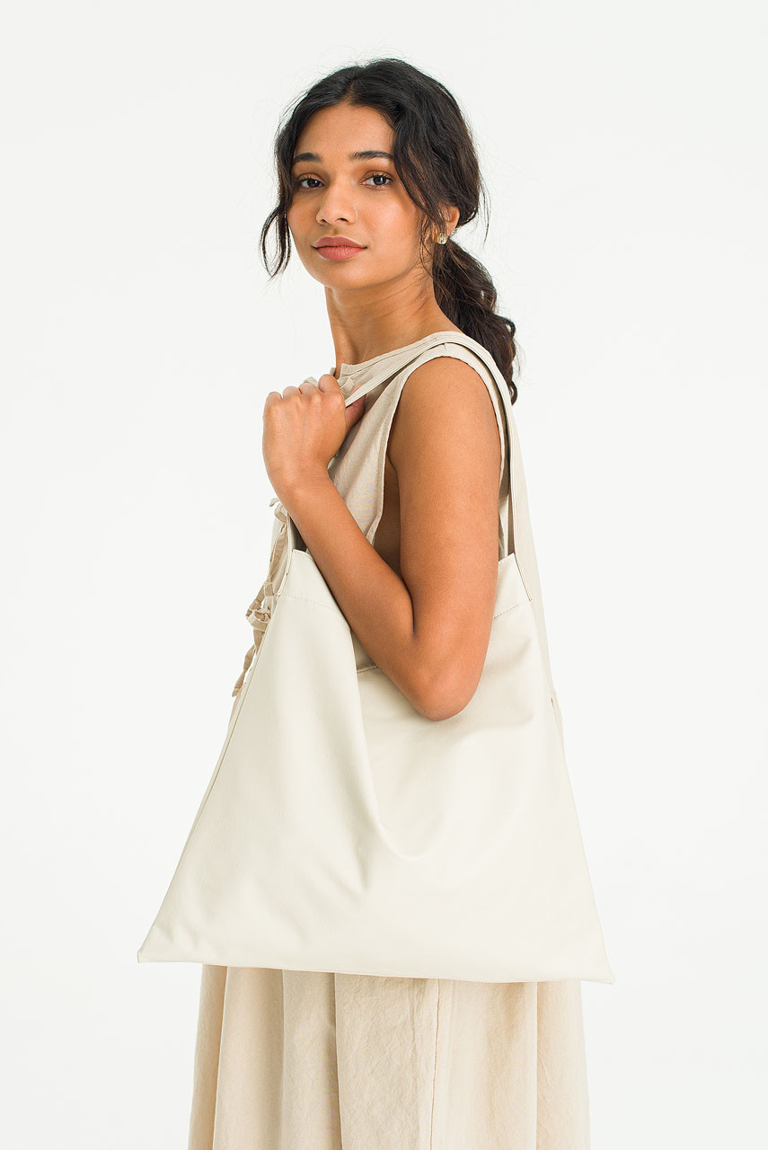 Anna Shouder Bag, Ivory