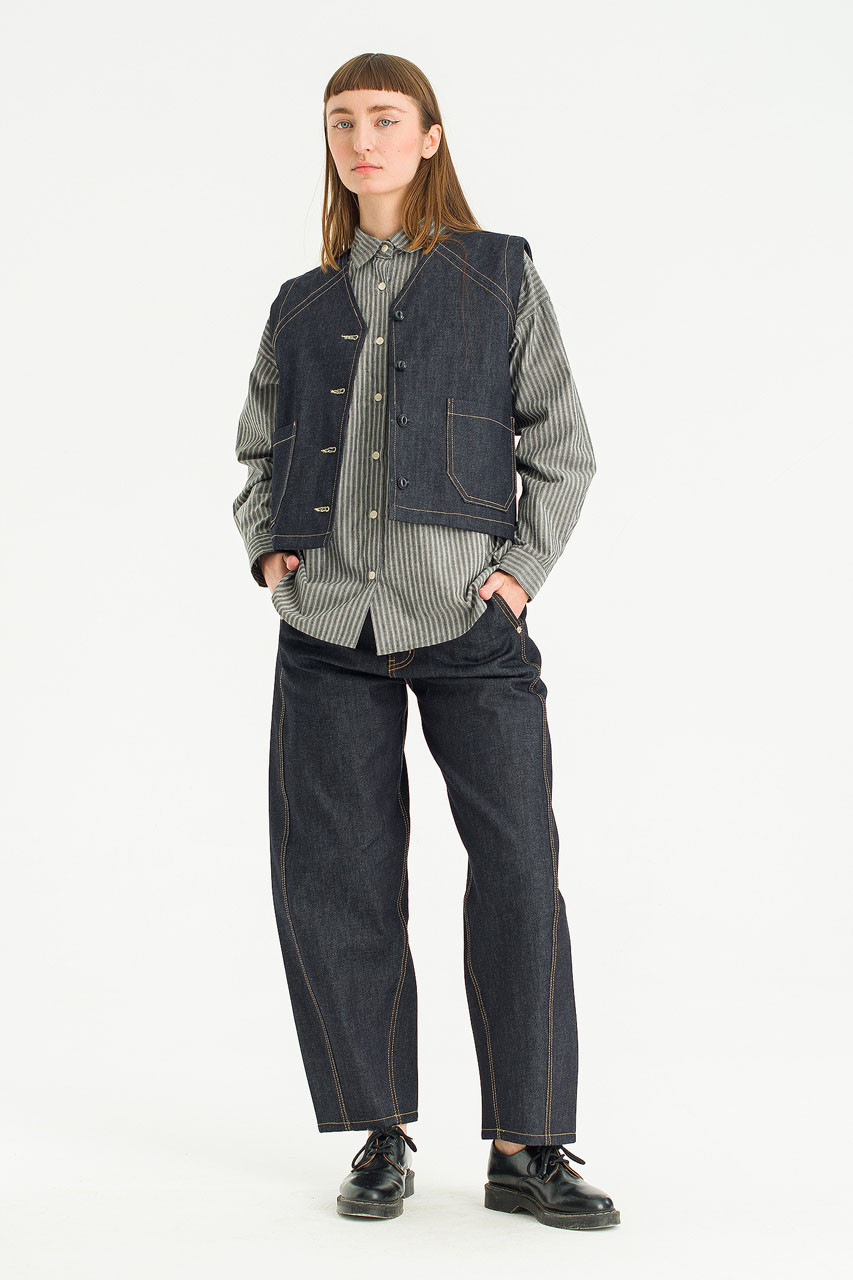 Lucia Denim Vest, Indigo