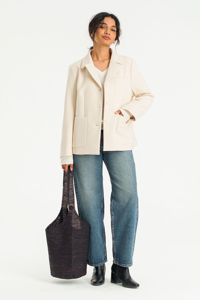 Bella Three Pocket Jacket, Beige