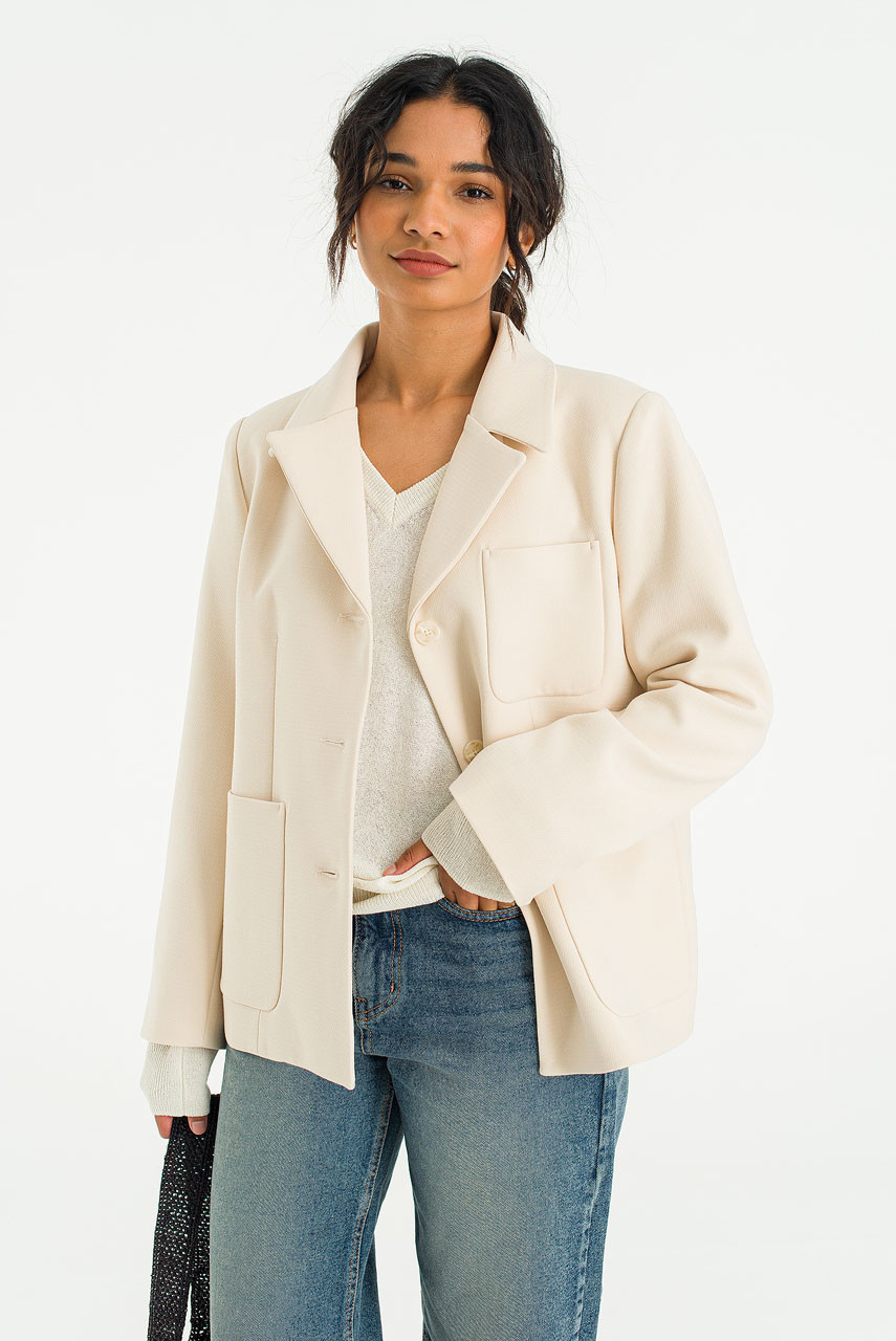 Bella Three Pocket Jacket, Beige