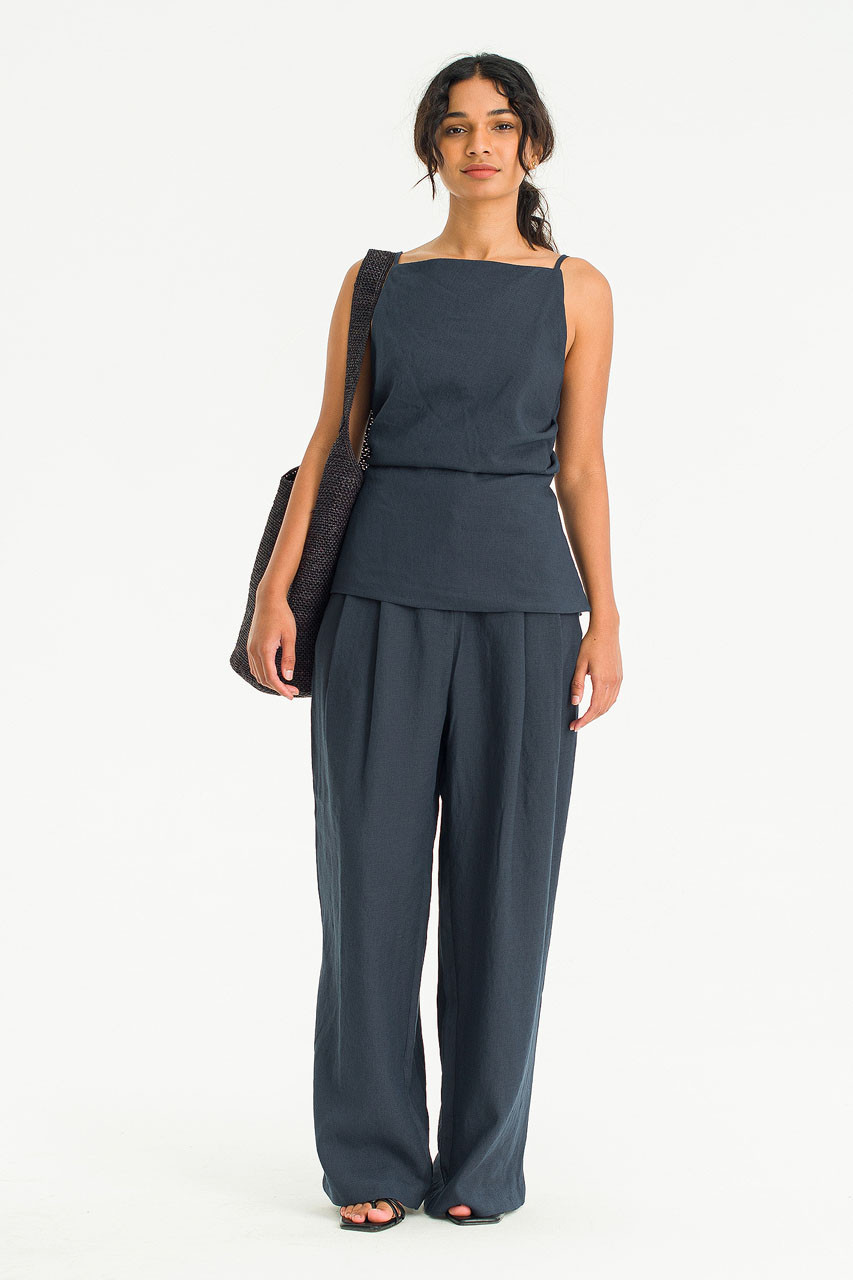 Amara Tunic Cami Top, Charcoal