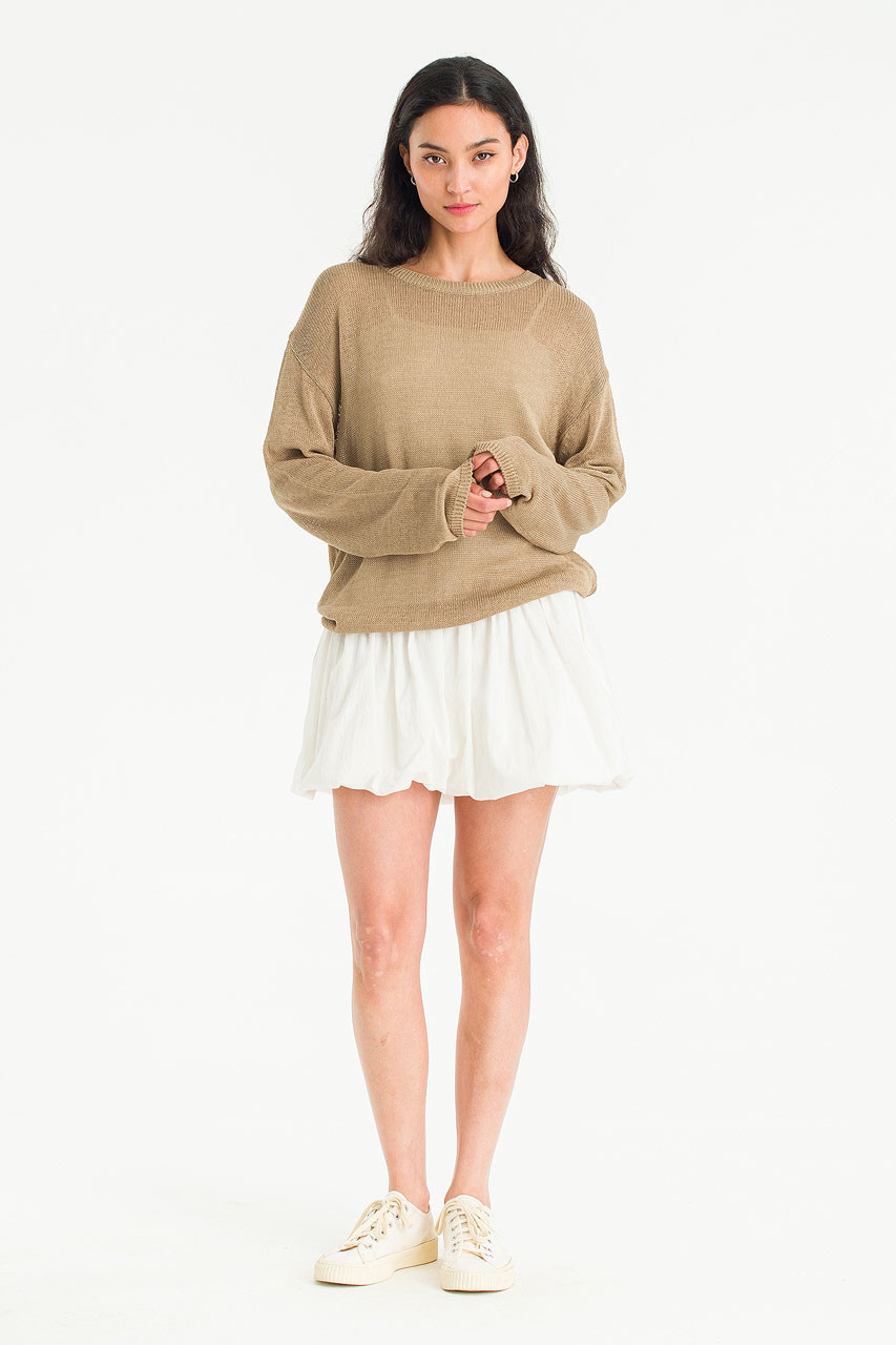 Leah Pumpkin Mini Skirt, Ivory
